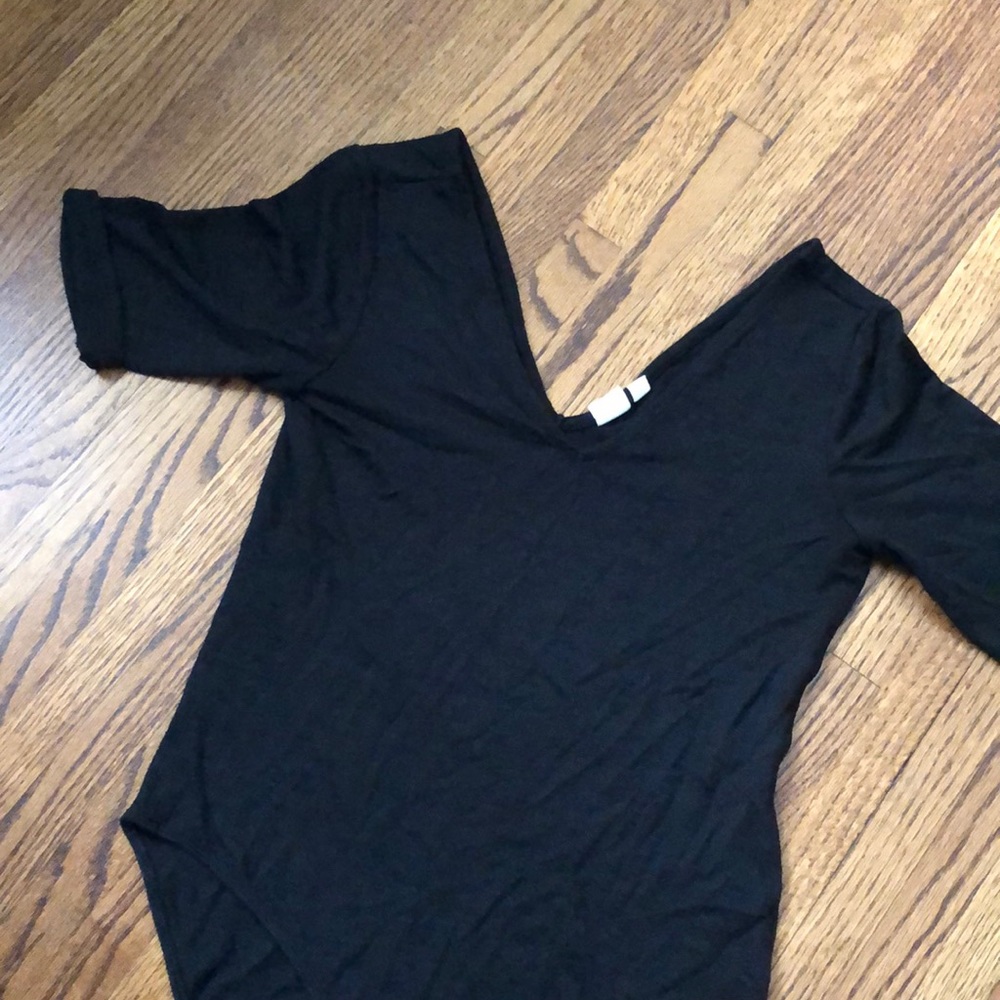Black Gap 3/4 Sleeve Body Suit